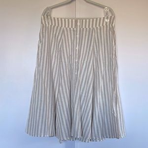 A Line Linen Skirt
